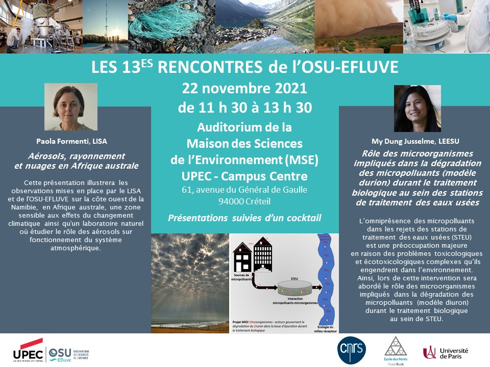 Programme 13emes rencontres scientifiques OSU