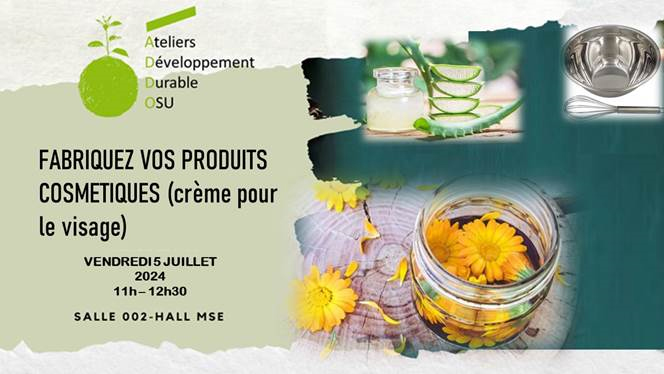 Atelier ADDO fabrication crème visage