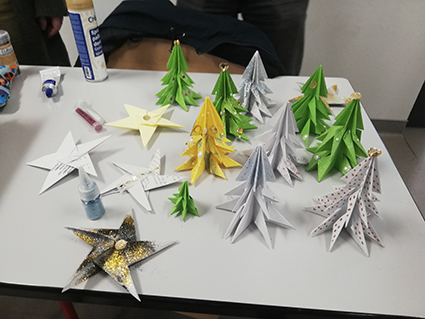 Décorations Noël du 6e atelier ADDO OSU-EFLUVE