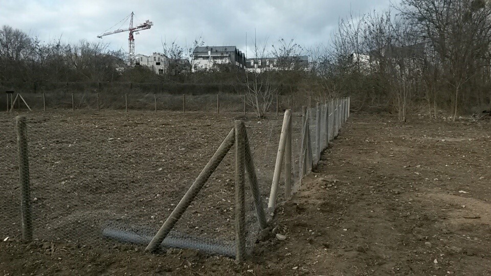 Parcelles en préparation sur le site de la Pierrefitte à Villeneuve-le-roi en 2019